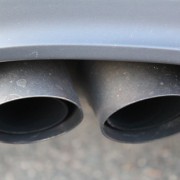 A picture of a car exhaust