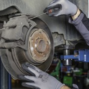 image of brake disc being repaired